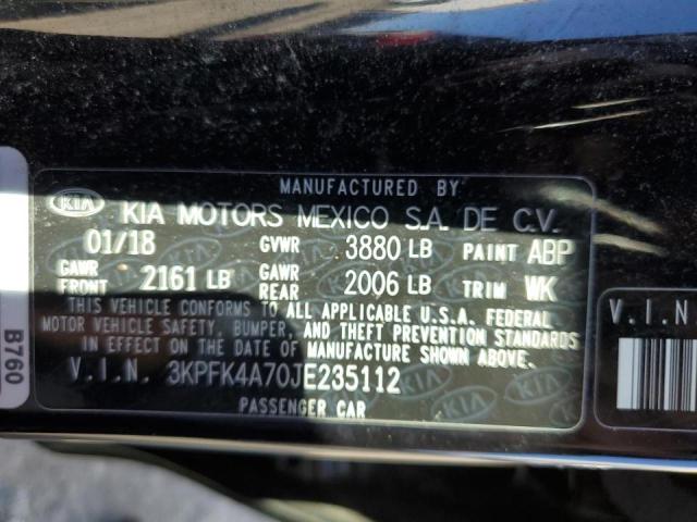 Photo 10 from auction – 2018 KIA FORTE LX with VIN 3KPFK4A70JE235112