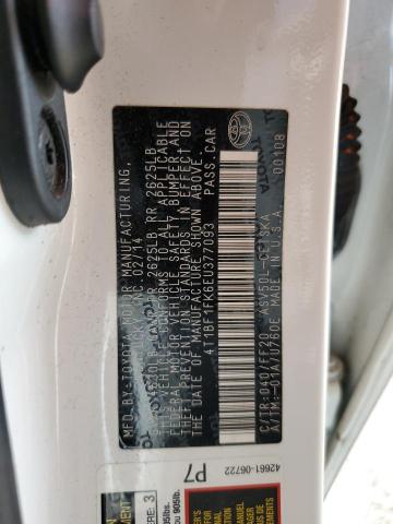 Photo 10 from auction – 2014 TOYOTA CAMRY L with VIN 4T1BF1FK6EU377093