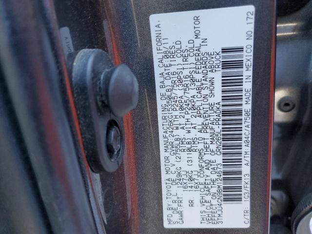 Photo 10 from auction – 2011 TOYOTA TACOMA DOU with VIN 3TMJU4GN9BM124673