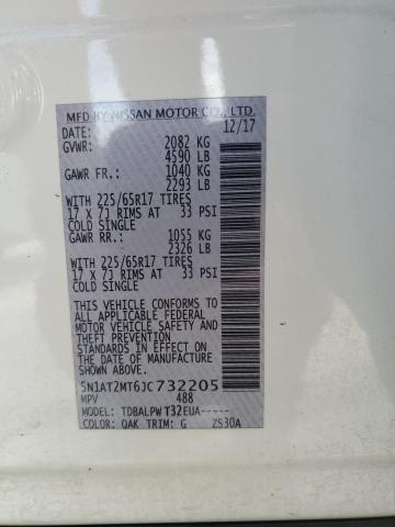 Photo 10 from auction – 2018 NISSAN ROGUE S with VIN 5N1AT2MT6JC732205