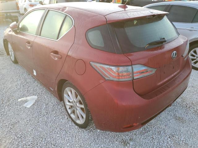 Photo 3 from auction – 2012 LEXUS CT 200 with VIN JTHKD5BHXC2100062