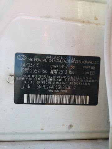 Photo 10 from auction – 2016 HYUNDAI SONATA SE with VIN 5NPE24AF6GH263052