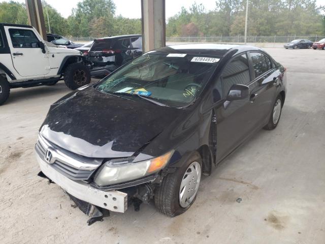 Photo 2 from auction – 2012 HONDA CIVIC LX with VIN 19XFB2F51CE053952