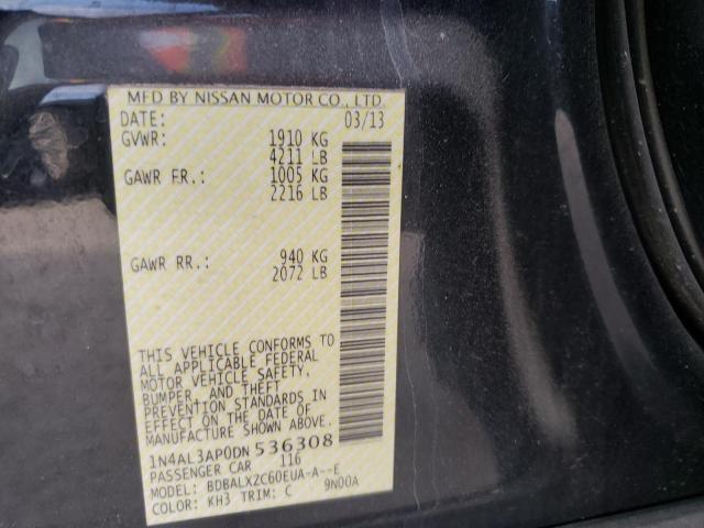 Photo 10 from auction – 2013 NISSAN ALTIMA 2.5 with VIN 1N4AL3AP0DN536308