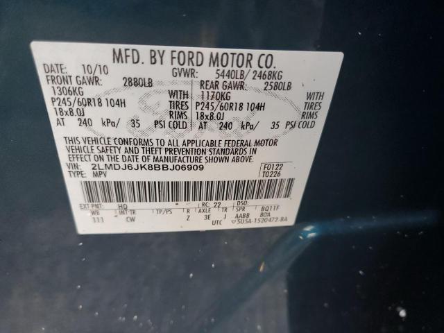 Photo 10 from auction – 2011 LINCOLN MKX with VIN 2LMDJ6JK8BBJ06909