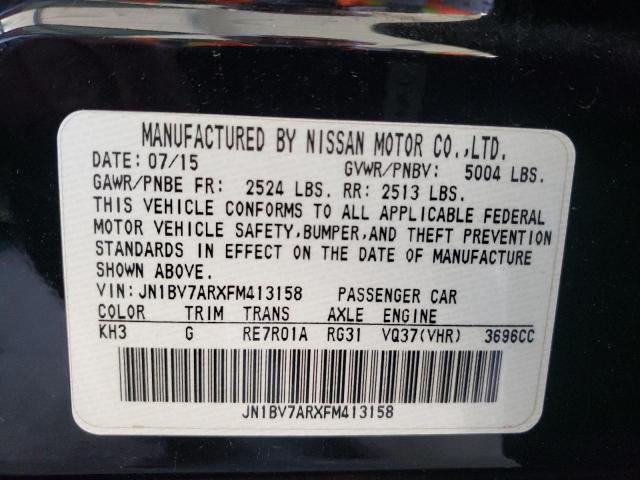 Photo 10 from auction – 2015 INFINITI Q50 BASE with VIN JN1BV7ARXFM413158
