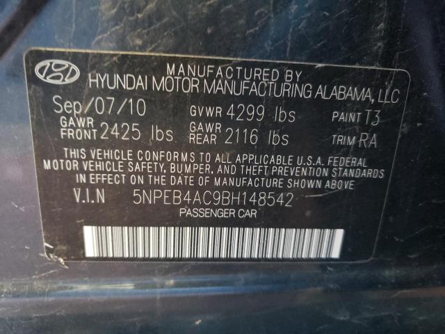 Photo 10 from auction – 2011 HYUNDAI SONATA GLS with VIN 5NPEB4AC9BH148542