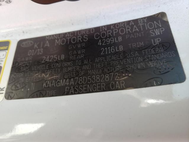 Фото 10 с аукциона – 2013 KIA OPTIMA LX с VIN KNAGM4A78D5382872