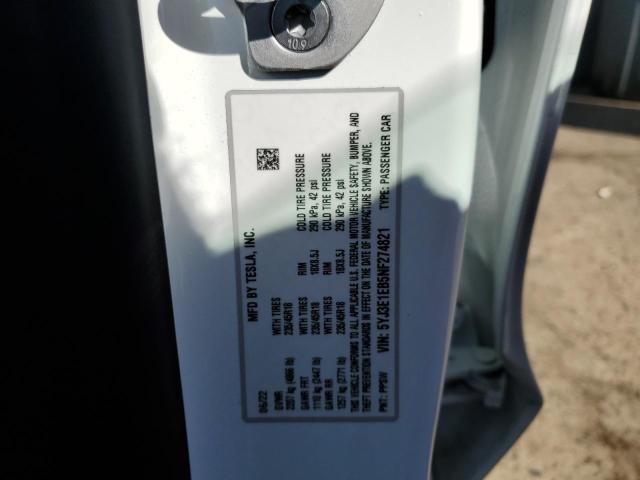 Photo 10 from auction – 2022 TESLA MODEL 3 with VIN 5YJ3E1EB5NF274821