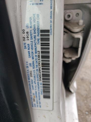 Photo 10 from auction – 2000 VOLKSWAGEN JETTA GLS with VIN 3VWSC29M1YM133812