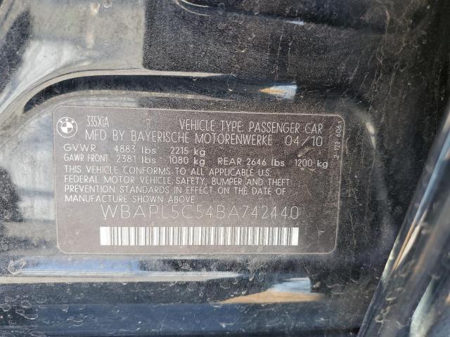 Photo 10 from auction – 2011 BMW 335 XI with VIN WBAPL5C54BA742440