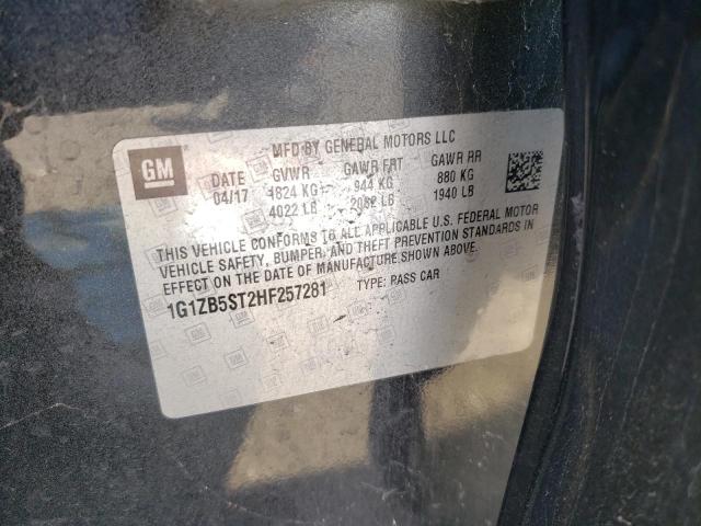 Photo 10 from auction – 2017 CHEVROLET MALIBU LS with VIN 1G1ZB5ST2HF257281