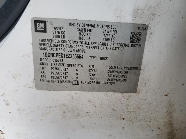 Photo 10 from auction – 2014 CHEVROLET SILVERADO with VIN 1GCRCPEC1EZ236654