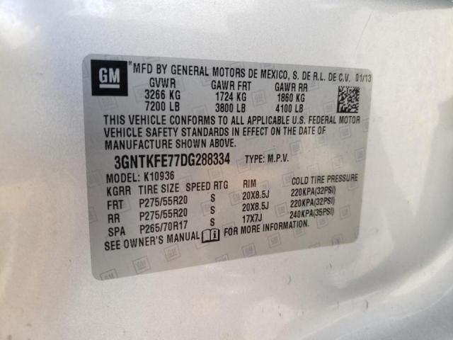 Photo 10 from auction – 2013 CHEVROLET AVALANCHE with VIN 3GNTKFE77DG288334