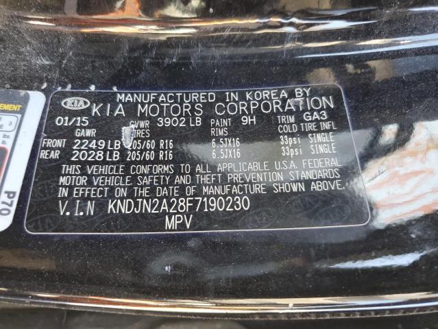 صورة رقم 10 من المزاد - 2015 KIA SOUL مع VIN KNDJN2A28F7190230