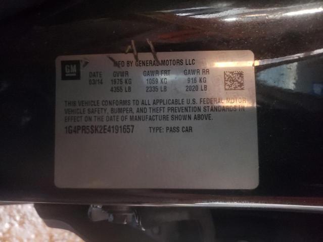 Photo 10 from auction – 2014 BUICK VERANO CON with VIN 1G4PR5SK2E4191657