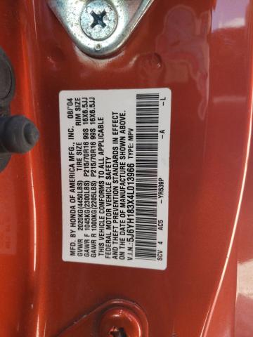 Photo 10 from auction – 2004 HONDA ELEMENT LX with VIN 5J6YH183X4L013966