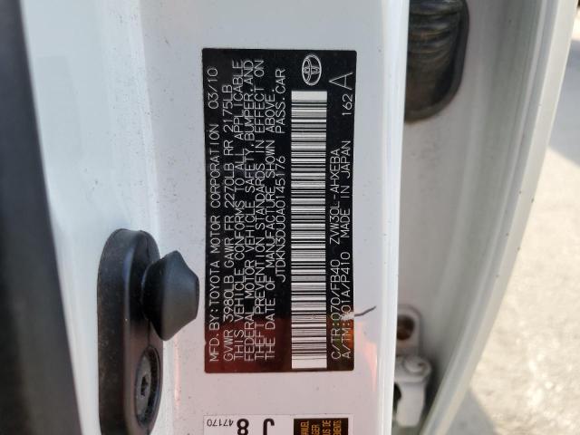 Photo 10 from auction – 2010 TOYOTA PRIUS with VIN JTDKN3DU0A0145176