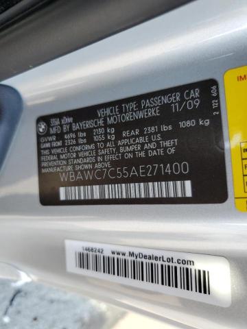 Photo 10 from auction – 2010 BMW 335 XI with VIN WBAWC7C55AE271400