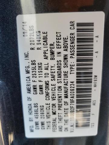 Photo 10 from auction – 2015 ACURA TLX ADVANC with VIN 19UUB2F79FA006234