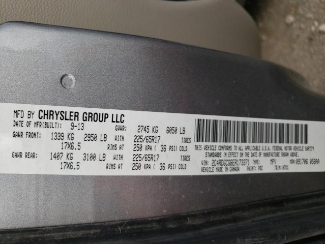Photo 10 from auction – 2014 DODGE GRAND CARA with VIN 2C4RDGCG6ER173371