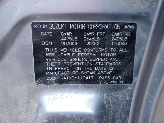Photo 10 from auction – 2011 SUZUKI KIZASHI S with VIN JS2RF9A11B6110417