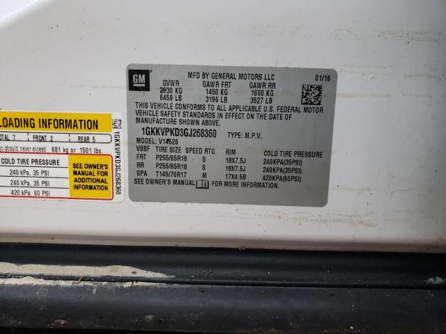 Photo 10 from auction – 2016 GMC ACADIA SLE with VIN 1GKKVPKD3GJ268360