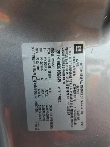 Photo 10 from auction – 2007 GMC NEW SIERRA with VIN 2GTEC19C871689249