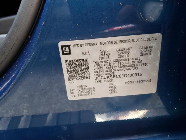 Photo 10 from auction – 2018 CHEVROLET SILVERADO with VIN 3GCUKSEC6JG430915