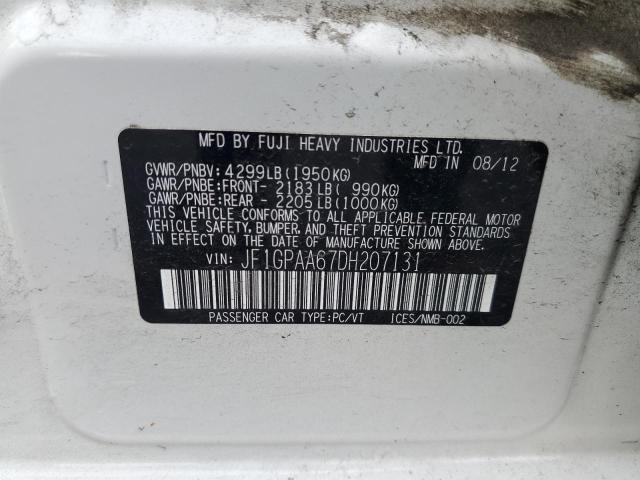 Photo 10 from auction – 2013 SUBARU IMPREZA with VIN JF1GPAA67DH207131