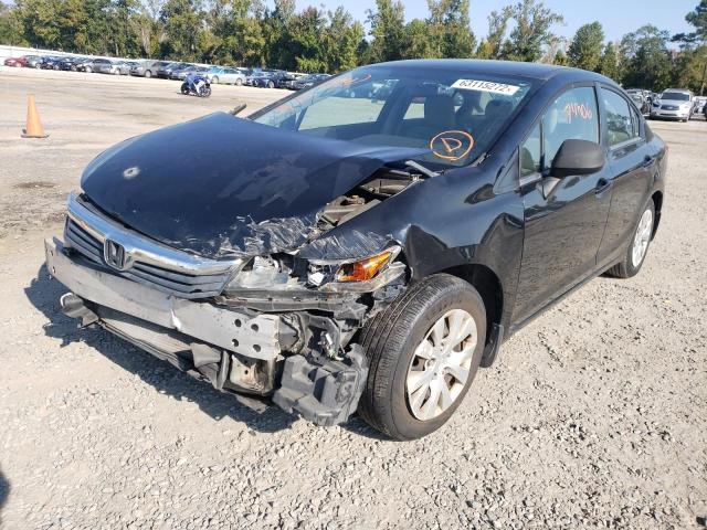 Photo 2 from auction – 2012 HONDA CIVIC LX with VIN 19XFB2F54CE374044