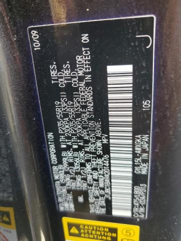 Photo 10 from auction – 2010 LEXUS RX 450 with VIN JTJBC1BA9A2014476