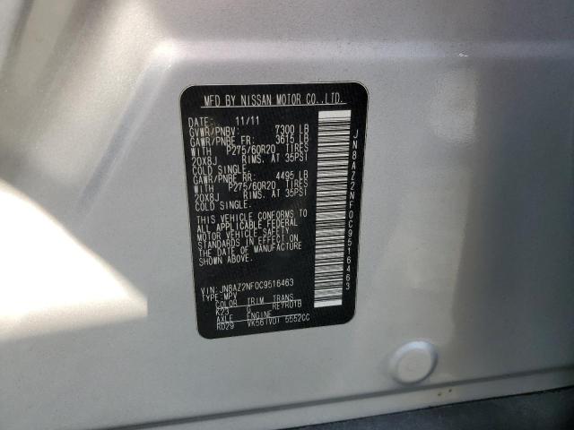 Photo 10 from auction – 2012 INFINITI QX56 with VIN JN8AZ2NF0C9516463