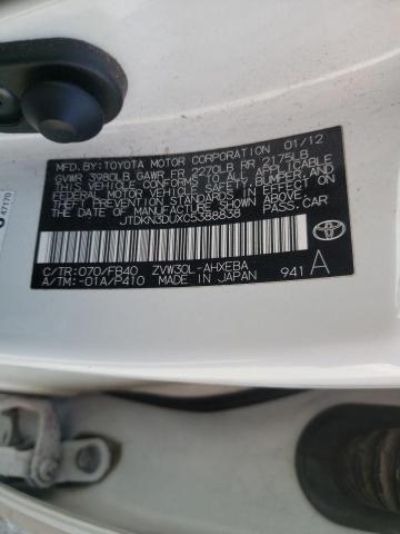 Photo 10 from auction – 2012 TOYOTA PRIUS with VIN JTDKN3DUXC5388838