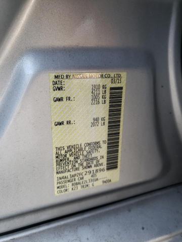Photo 10 from auction – 2015 NISSAN ALTIMA 2.5 with VIN 1N4AL3AP2FC291896
