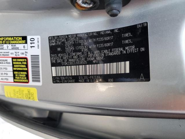 Photo 10 from auction – 2018 TOYOTA SIENNA LE with VIN 5TDKZ3DC2JS938505