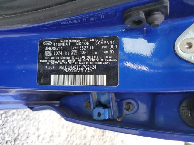 Photo 10 from auction – 2014 HYUNDAI ACCENT GLS with VIN KMHCU4AE1EU702424