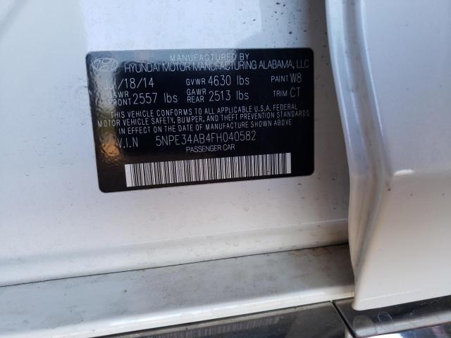 Photo 10 from auction – 2015 HYUNDAI SONATA SPO with VIN 5NPE34AB4FH040582