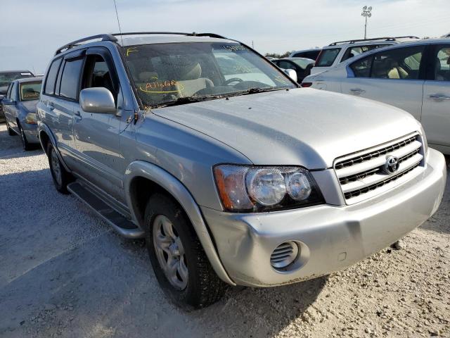 TOYOTA HIGHLANDER 2003 with VIN JTEGF21AX30080049 - Photo from auction