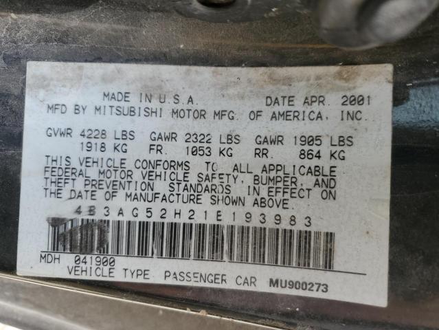 Photo 10 from auction – 2001 DODGE STRATUS R/ with VIN 4B3AG52H21E193983