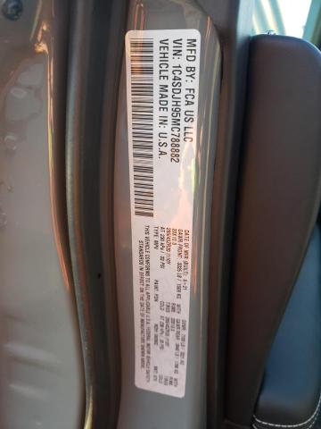 Photo 10 from auction – 2021 DODGE DURANGO SR with VIN 1C4SDJH95MC788882