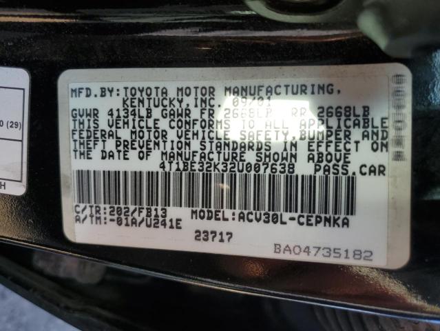 Photo 10 from auction – 2002 TOYOTA CAMRY LE with VIN 4T1BE32K32U007638