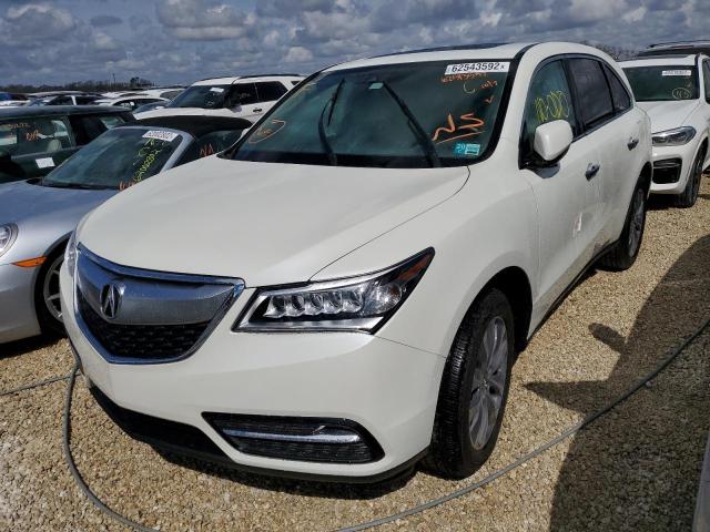 Photo 2 from auction – 2016 ACURA MDX TECHNO with VIN 5FRYD3H49GB021827