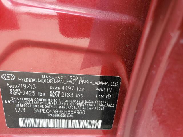 Photo 10 from auction – 2014 HYUNDAI SONATA SE with VIN 5NPEC4AB6EH854960