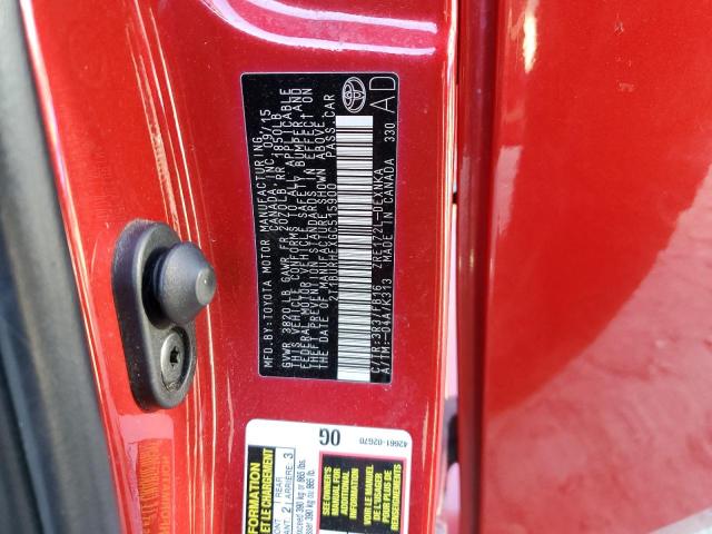 Photo 10 from auction – 2016 TOYOTA COROLLA L with VIN 2T1BURHEXGC515900