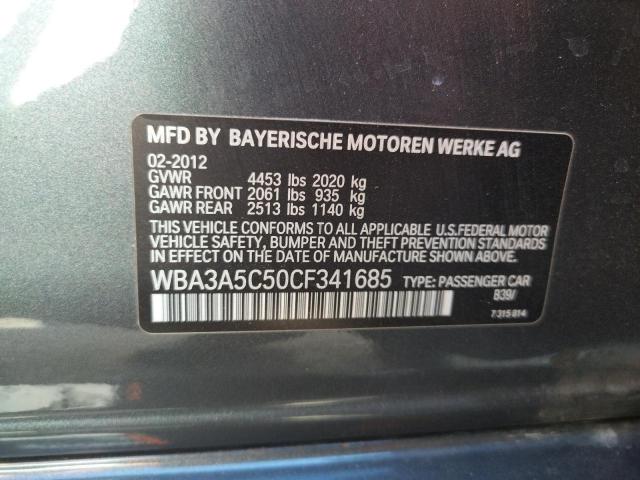 Photo 10 from auction – 2012 BMW 328 I with VIN WBA3A5C50CF341685