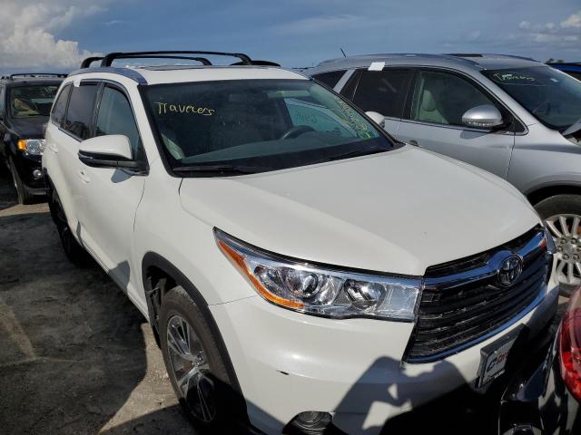 TOYOTA HIGHLANDER 2016 with VIN 5TDJKRFH4GS319201 - Photo from auction
