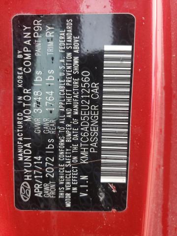 Photo 10 from auction – 2014 HYUNDAI VELOSTER with VIN KMHTC6AD5EU212560