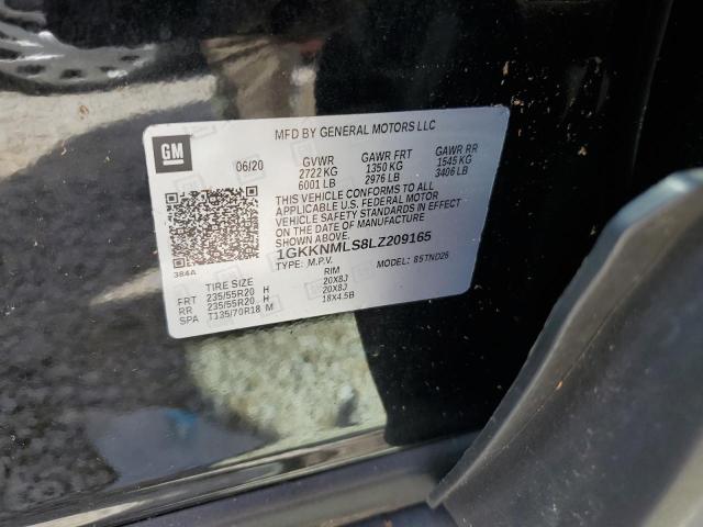 Photo 10 from auction – 2020 GMC ACADIA SLT with VIN 1GKKNMLS8LZ209165