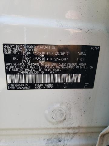Photo 10 from auction – 2014 TOYOTA RAV4 XLE with VIN JTMRFREV0EJ004145
